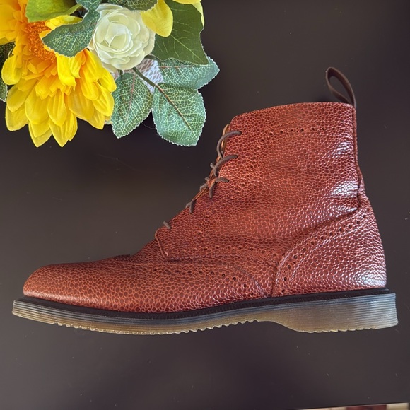 DR. MARTENS Brown Leather Side Zip Ankle Boots - Picture 6 of 14